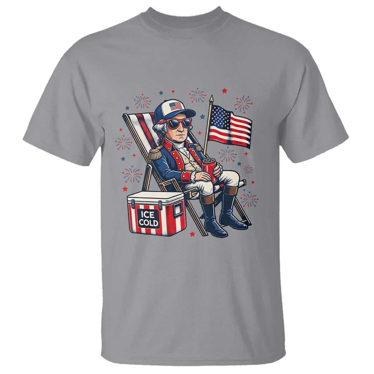 Proud American George Washington Patriotic T Shirt
