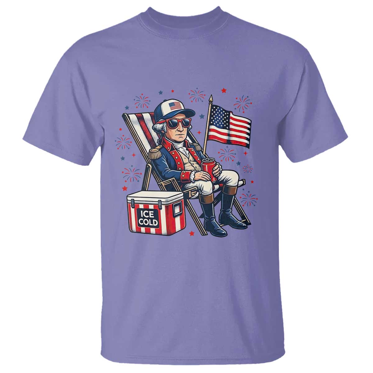 Proud American George Washington Patriotic T Shirt