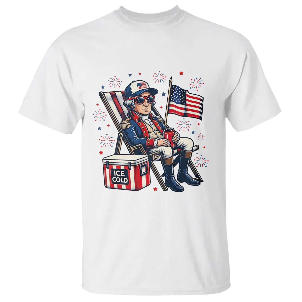 Proud American George Washington Patriotic T Shirt