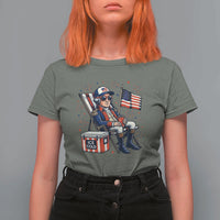 Proud American George Washington Patriotic T Shirt For Women