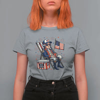 Proud American George Washington Patriotic T Shirt For Women