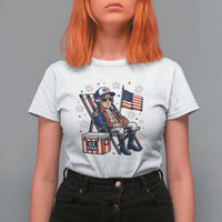 Proud American George Washington Patriotic T Shirt For Women