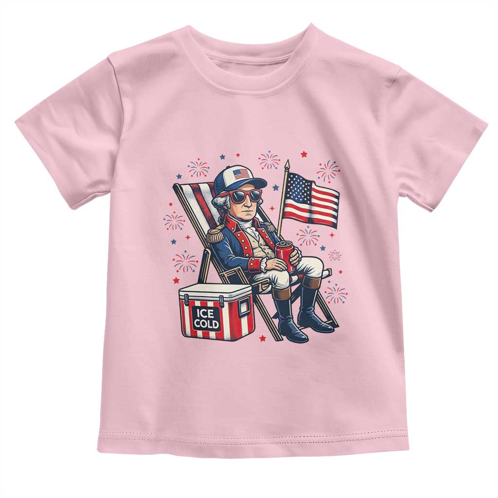 Proud American George Washington Patriotic Toddler T Shirt