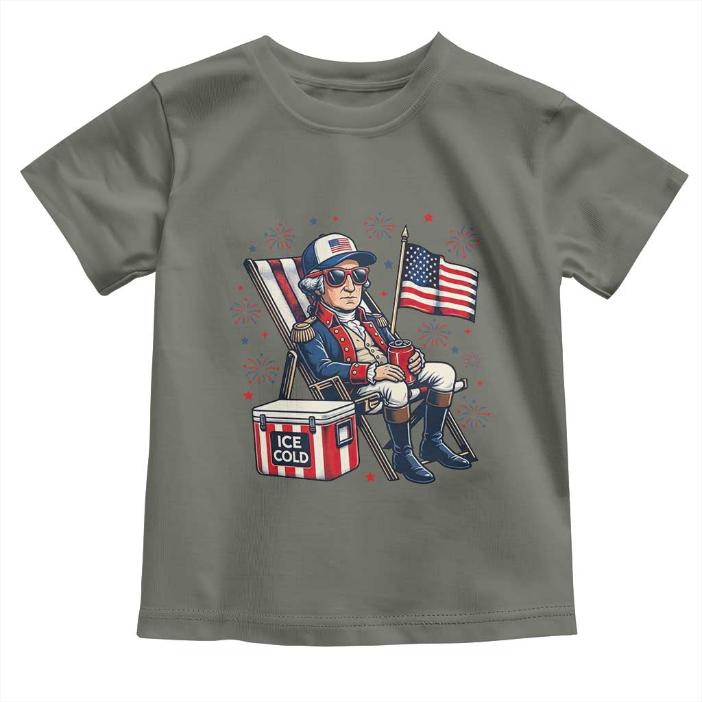 Proud American George Washington Patriotic Toddler T Shirt