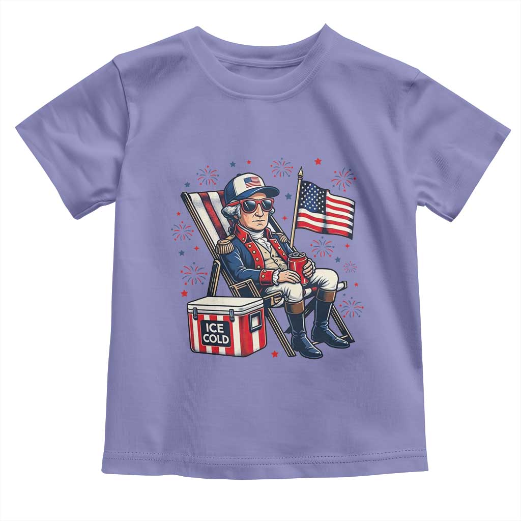 Proud American George Washington Patriotic Toddler T Shirt