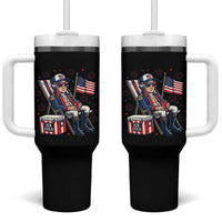 Proud American George Washington Patriotic Tumbler With Handle