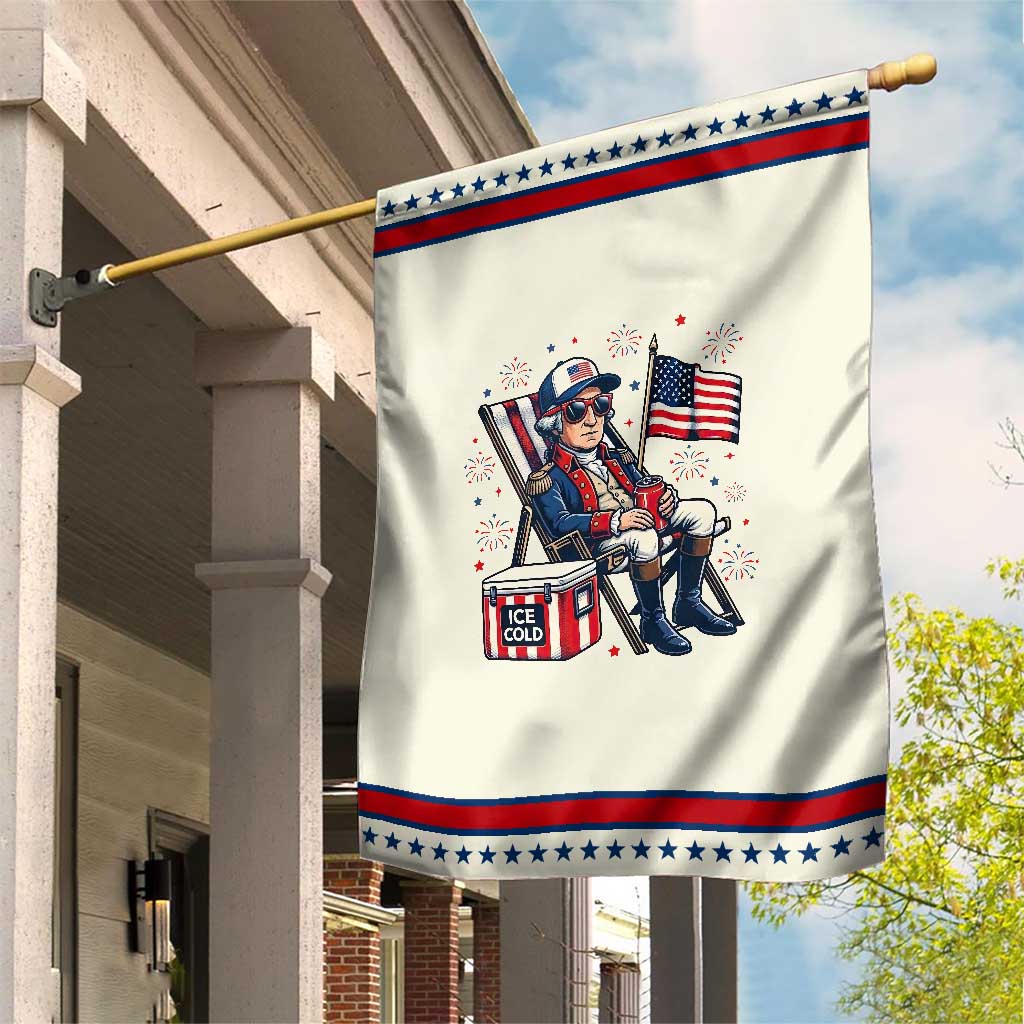 Proud American George Washington Patriotic Garden Flag