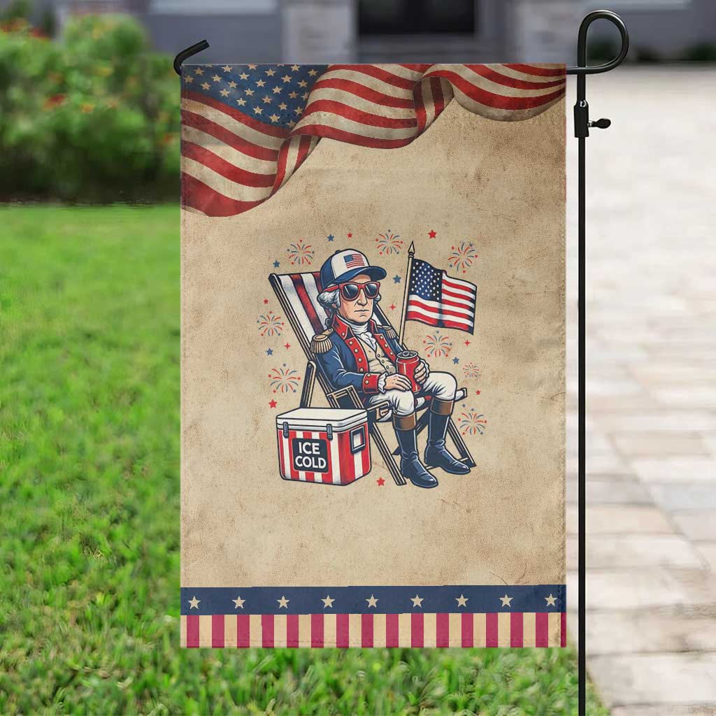 Proud American George Washington Patriotic Garden Flag
