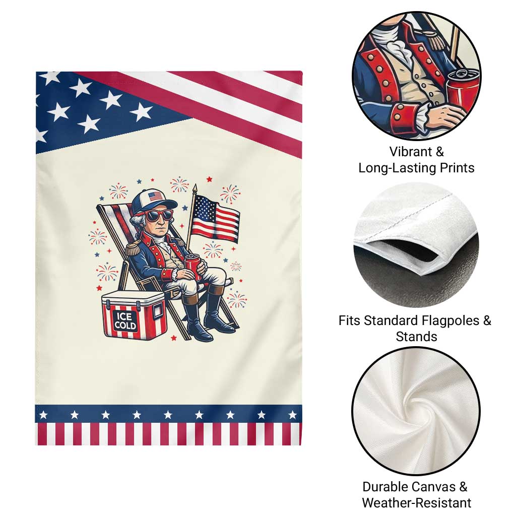 Proud American George Washington Patriotic Garden Flag