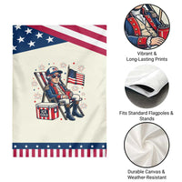Proud American George Washington Patriotic Garden Flag