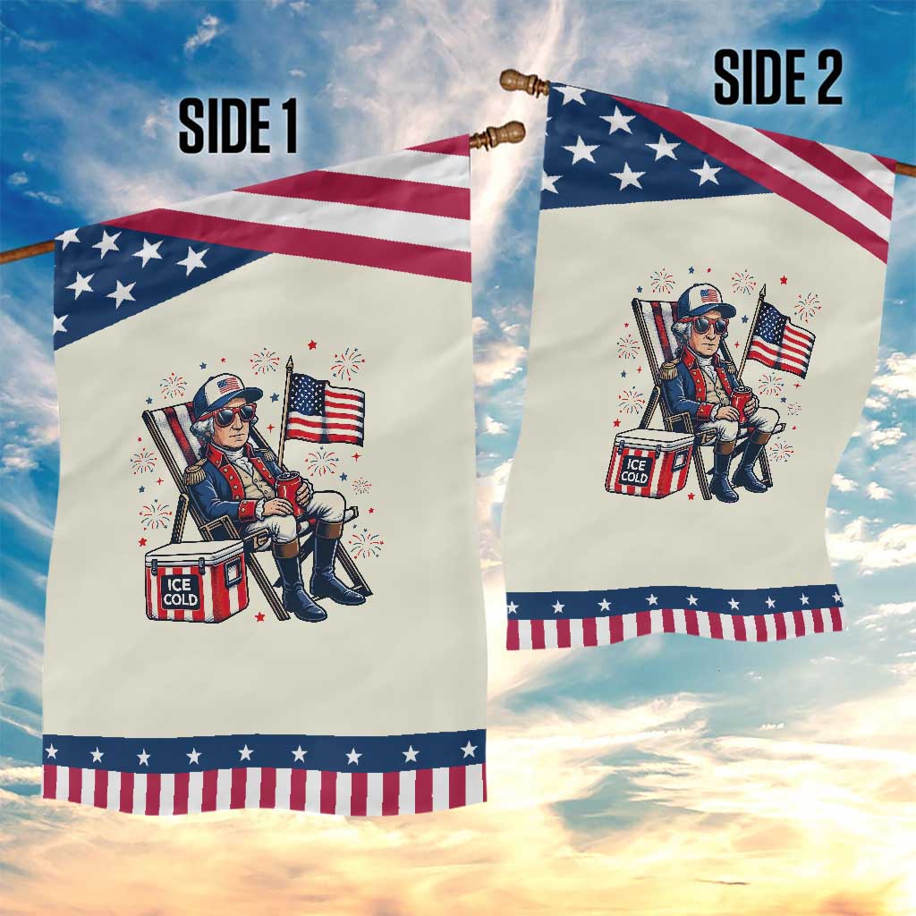 Proud American George Washington Patriotic Garden Flag