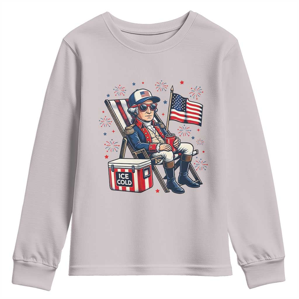 Proud American George Washington Patriotic Youth Sweatshirt