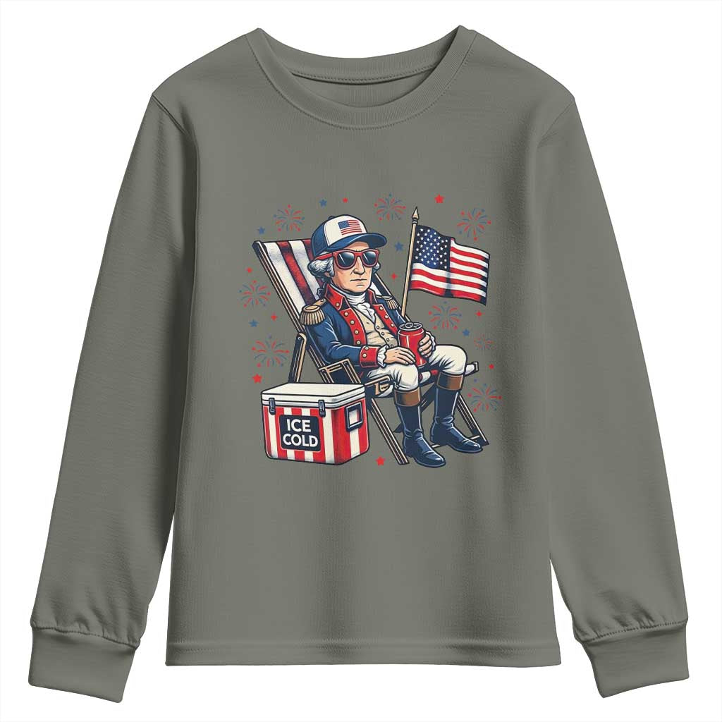 Proud American George Washington Patriotic Youth Sweatshirt