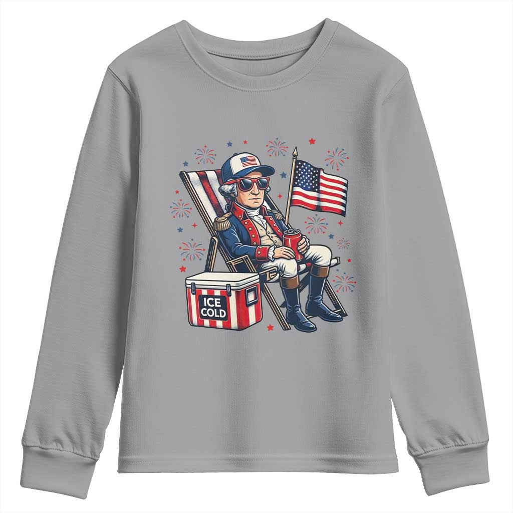 Proud American George Washington Patriotic Youth Sweatshirt
