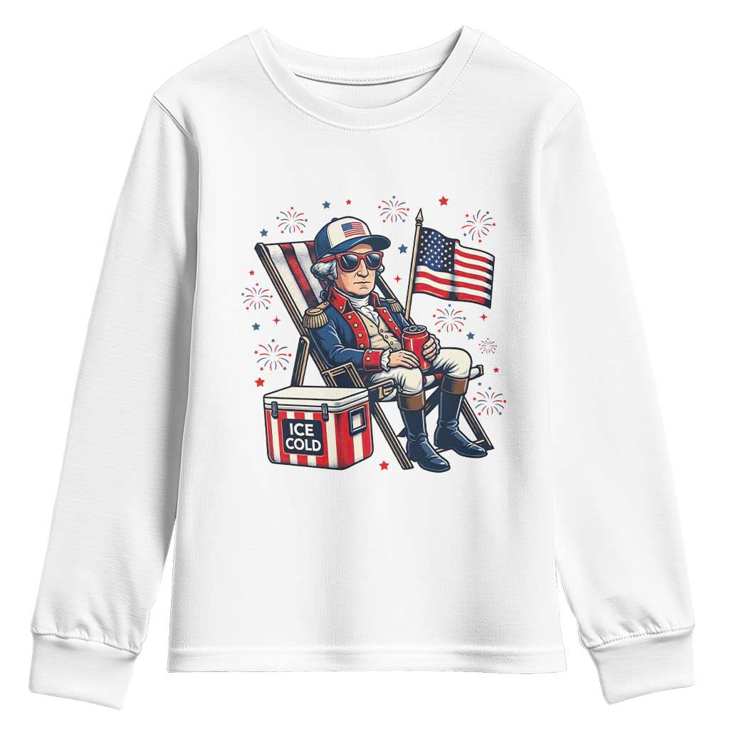 Proud American George Washington Patriotic Youth Sweatshirt