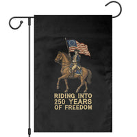 George Washington Garden Flag Riding Into 250 Years Of Freedom