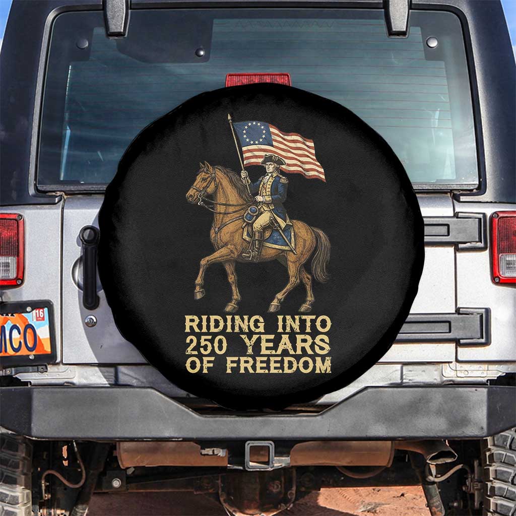 George Washington Spare Tire Cover Riding Into 250 Years Of Freedom