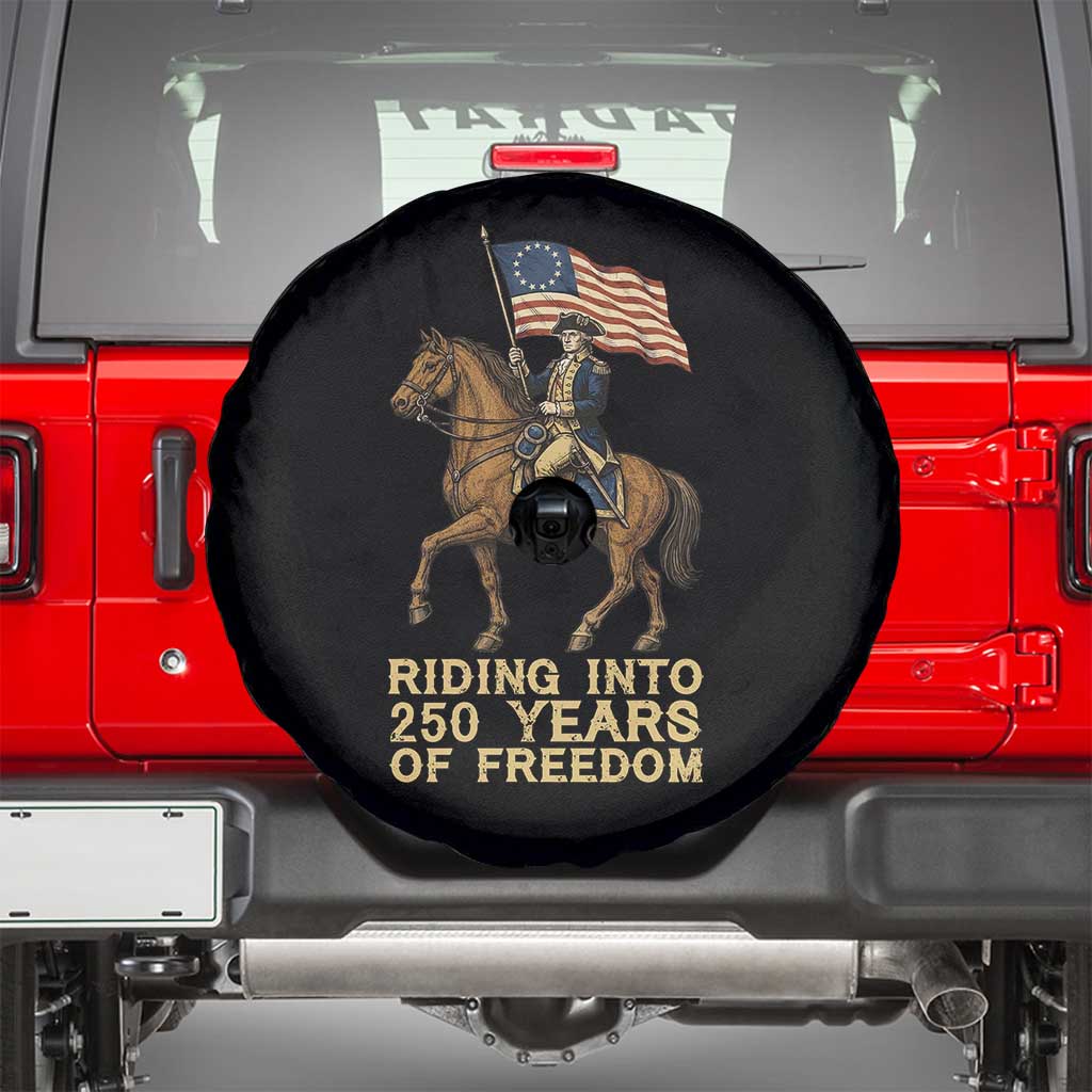 George Washington Spare Tire Cover Riding Into 250 Years Of Freedom