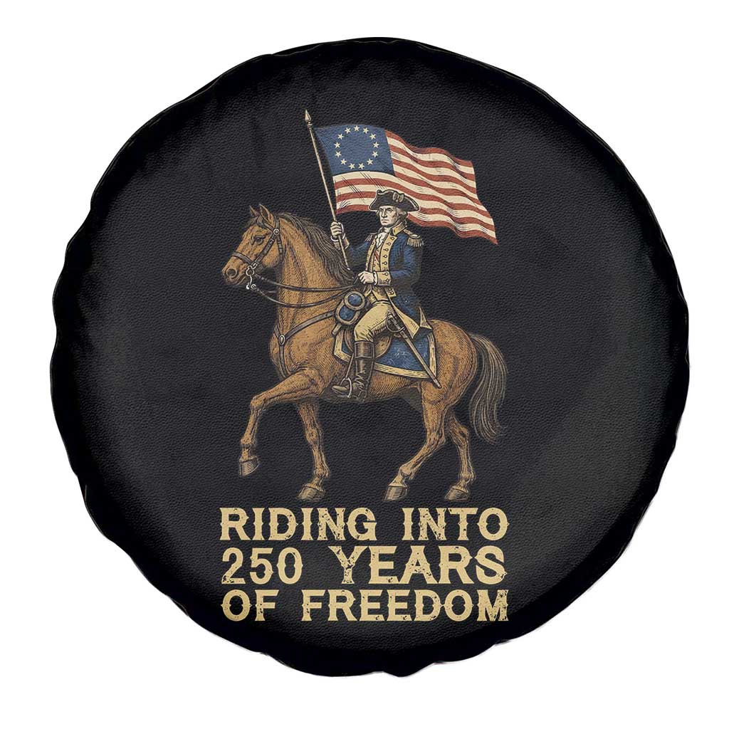 George Washington Spare Tire Cover Riding Into 250 Years Of Freedom
