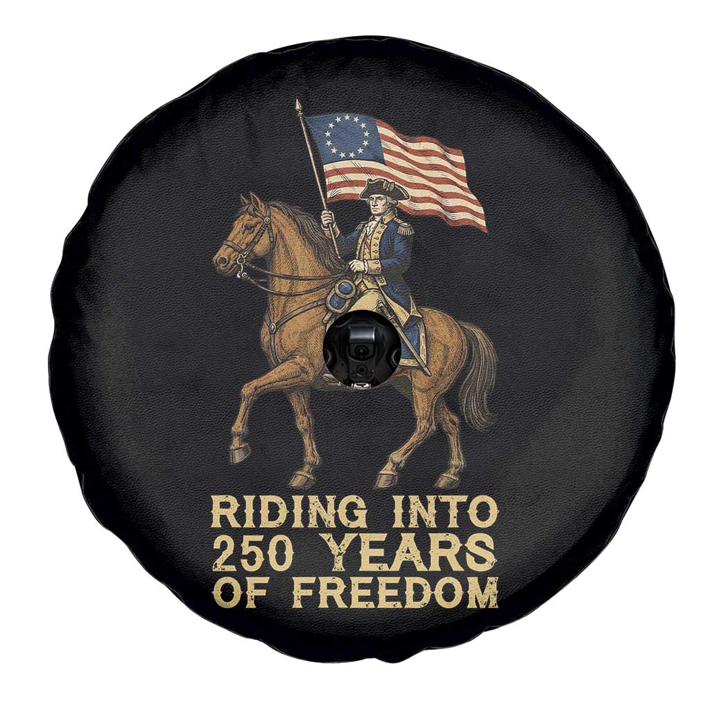 George Washington Spare Tire Cover Riding Into 250 Years Of Freedom