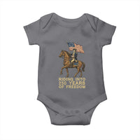 George Washington Baby Onesie Riding Into 250 Years Of Freedom