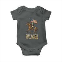 George Washington Baby Onesie Riding Into 250 Years Of Freedom