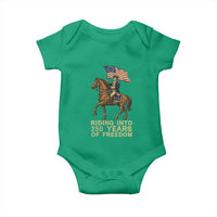 George Washington Baby Onesie Riding Into 250 Years Of Freedom