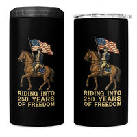 George Washington 4 in 1 Can Cooler Tumbler Riding Into 250 Years Of Freedom