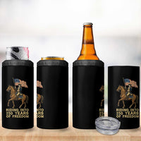 George Washington 4 in 1 Can Cooler Tumbler Riding Into 250 Years Of Freedom