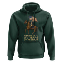 George Washington Hoodie Riding Into 250 Years Of Freedom