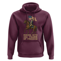 George Washington Hoodie Riding Into 250 Years Of Freedom