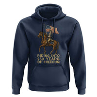 George Washington Hoodie Riding Into 250 Years Of Freedom