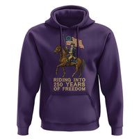 George Washington Hoodie Riding Into 250 Years Of Freedom