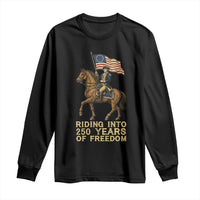 George Washington Long Sleeve Shirt Riding Into 250 Years Of Freedom