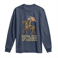 George Washington Long Sleeve Shirt Riding Into 250 Years Of Freedom