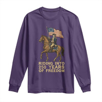 George Washington Long Sleeve Shirt Riding Into 250 Years Of Freedom