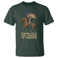 George Washington T Shirt Riding Into 250 Years Of Freedom