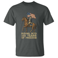 George Washington T Shirt Riding Into 250 Years Of Freedom