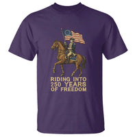 George Washington T Shirt Riding Into 250 Years Of Freedom