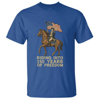George Washington T Shirt Riding Into 250 Years Of Freedom