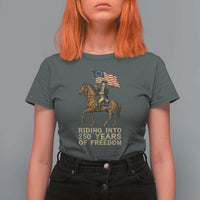 George Washington T Shirt For Women Riding Into 250 Years Of Freedom