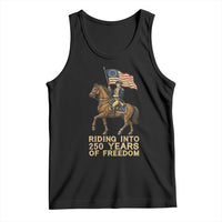 George Washington Tank Top Riding Into 250 Years Of Freedom