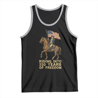 George Washington Tank Top Riding Into 250 Years Of Freedom