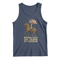 George Washington Tank Top Riding Into 250 Years Of Freedom
