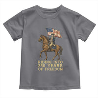 George Washington Toddler T Shirt Riding Into 250 Years Of Freedom