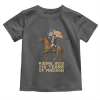 George Washington Toddler T Shirt Riding Into 250 Years Of Freedom