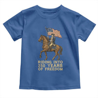 George Washington Toddler T Shirt Riding Into 250 Years Of Freedom
