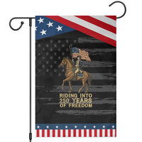 George Washington Garden Flag Riding Into 250 Years Of Freedom