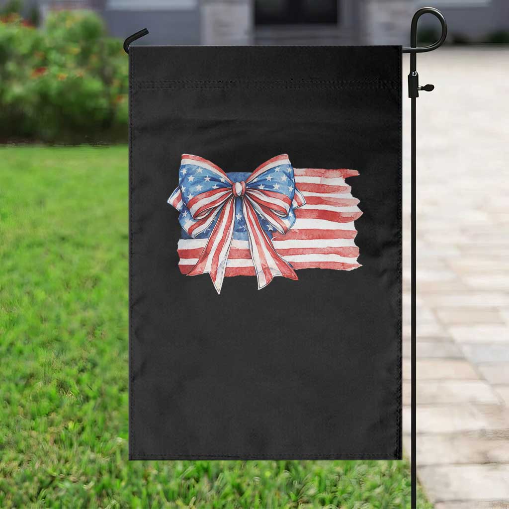 Patriotic American Flag Bow Garden Flag Gift For Women
