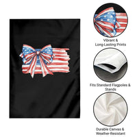 Patriotic American Flag Bow Garden Flag Gift For Women